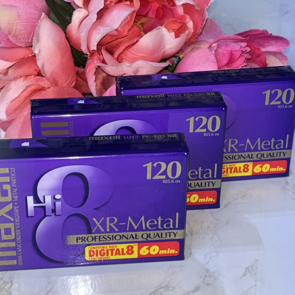 Maxell Hi8 Digital8 XR-Metal 120 Camcorder Cassette Tape 8mm NEW/SEALED